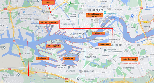 Port city revitalisation in sister-cities Rotterdam and Shanghai