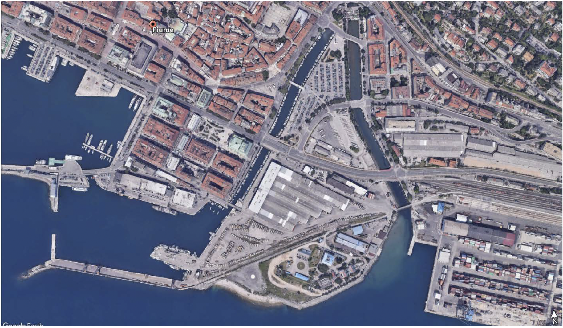 Delta of the Rijeka harbour
