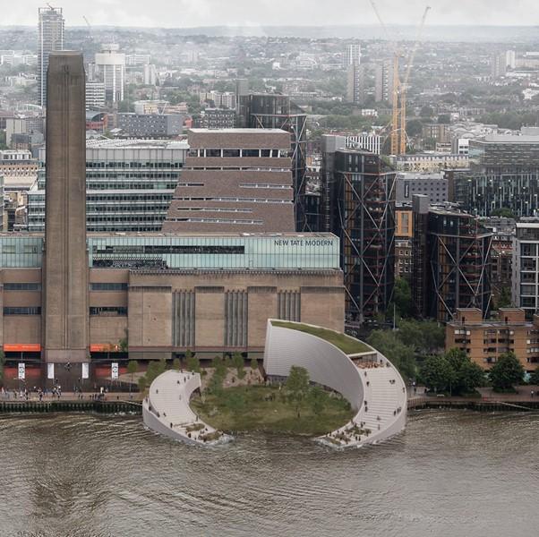 park as interface between thames and the tate museum