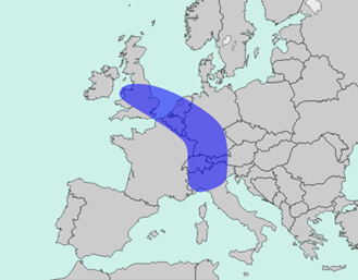 blue banana map