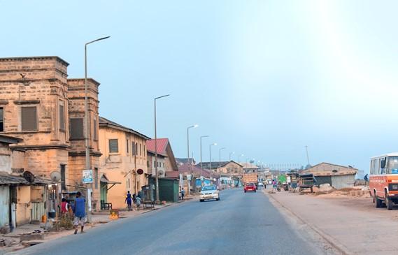 street scenery in sekondi