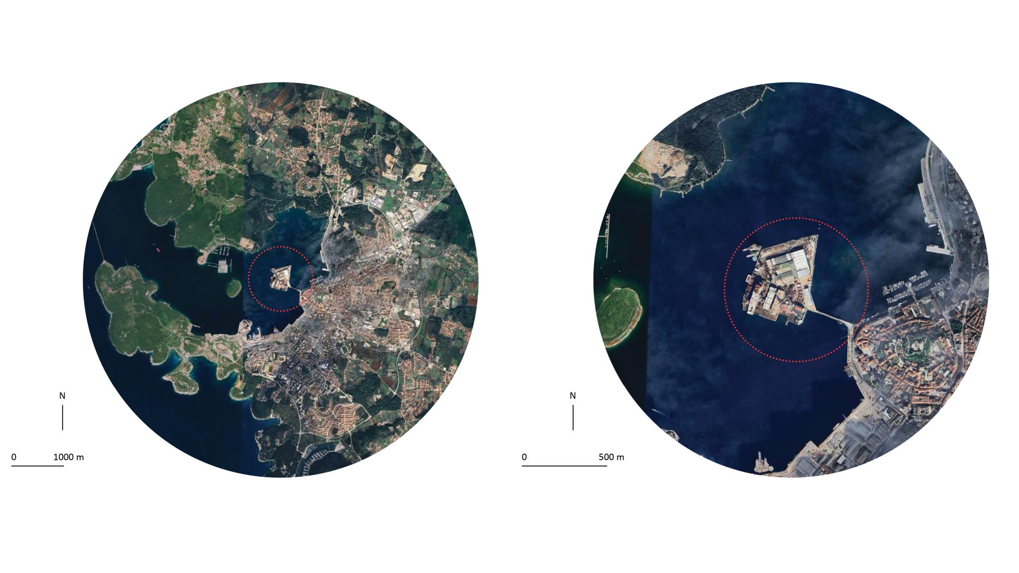Fig. 1 Pula and Uljanik, Map