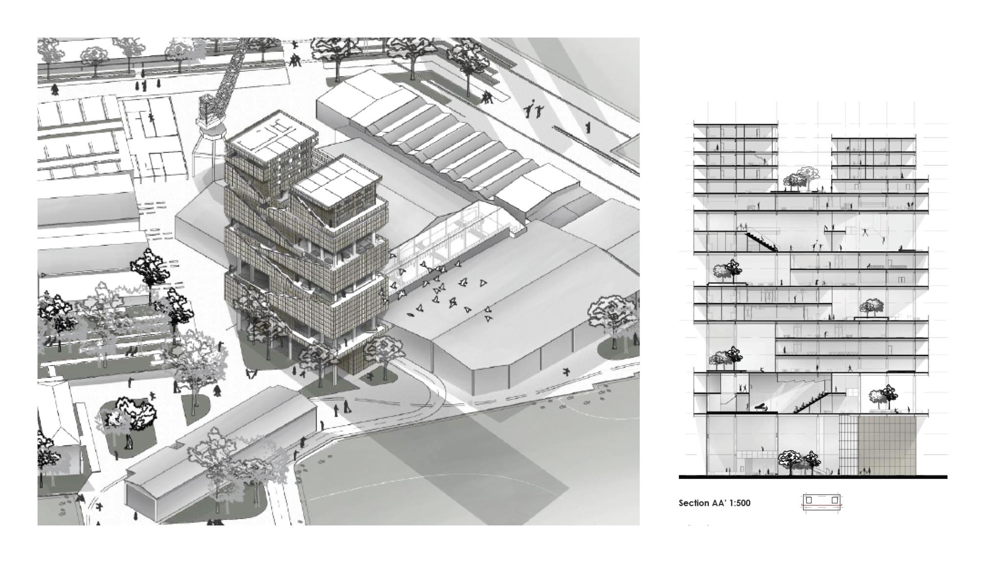 Fig. 20 PoliMI students Melisa Galeano G and Ksenija Todorović, “HORIZON NEXUS,” 2024