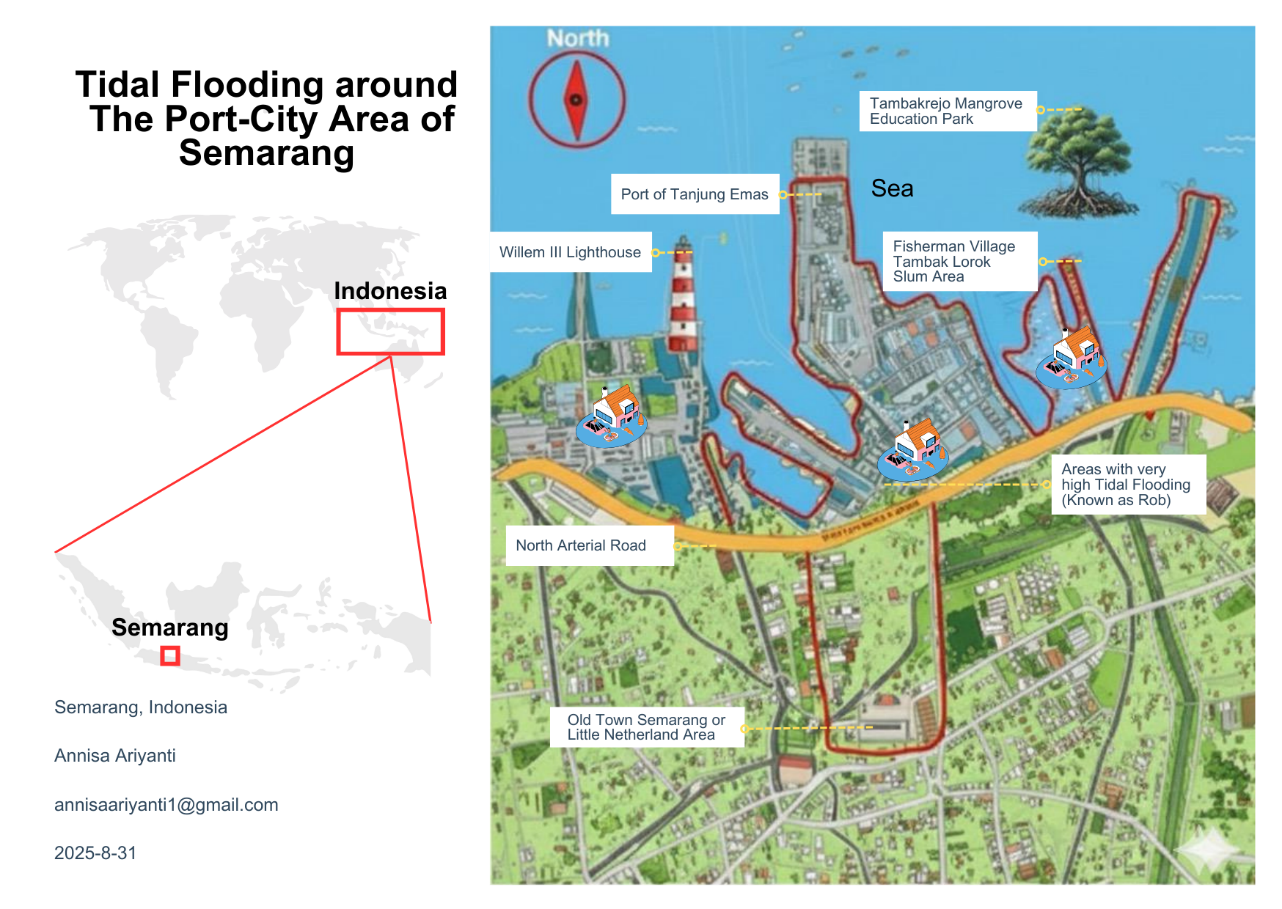 The Sinking North of Semarang: Environmental Challenges and Historical Significance