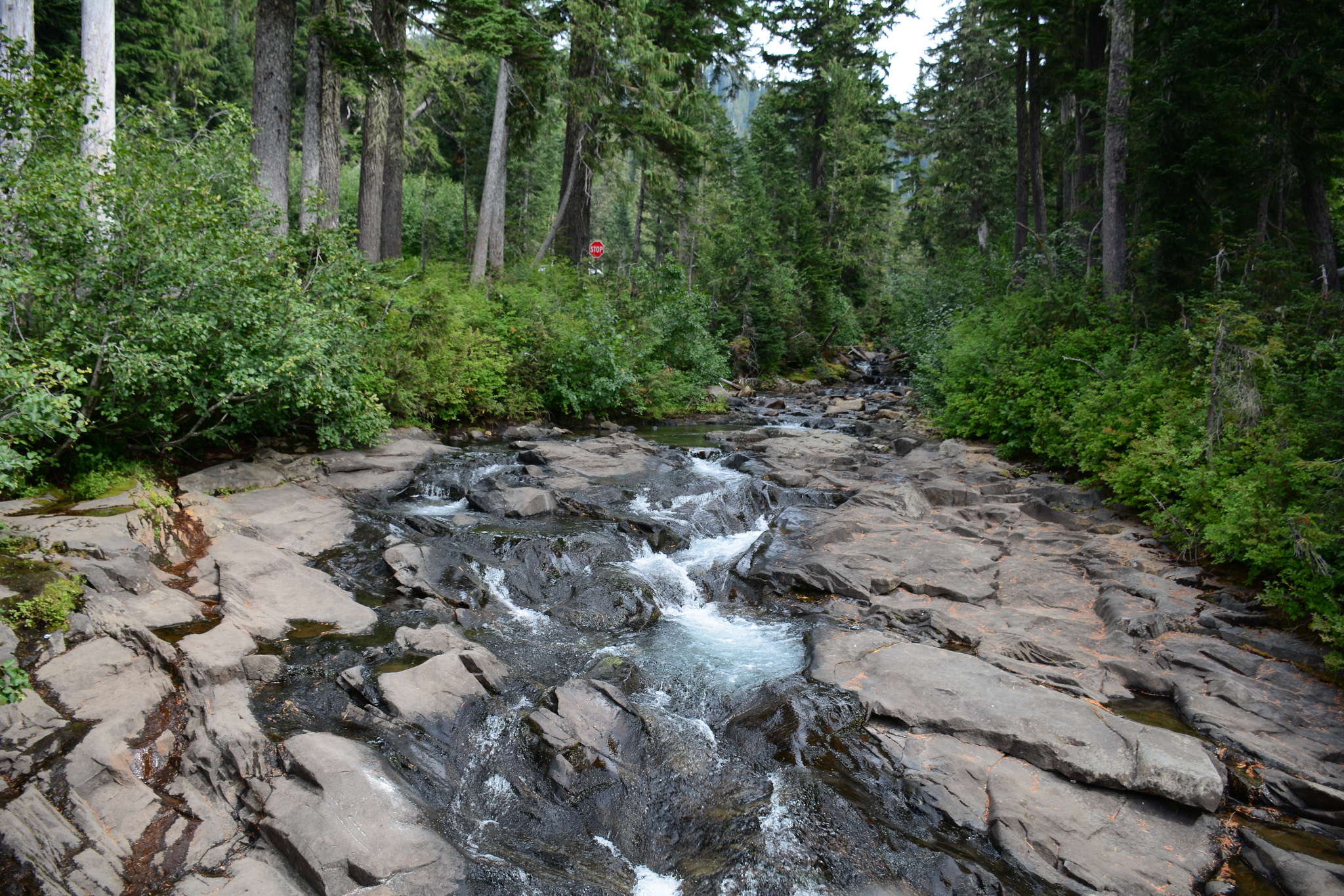 river cutting through rock 