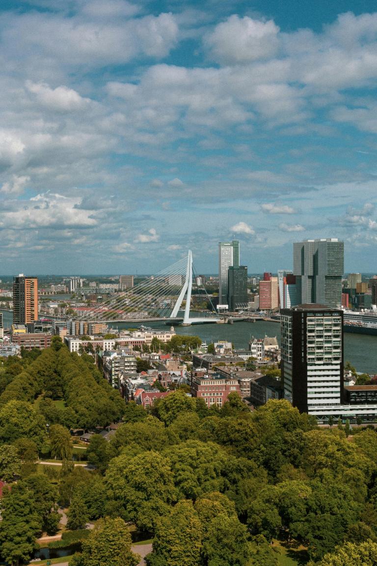Rotterdam city view