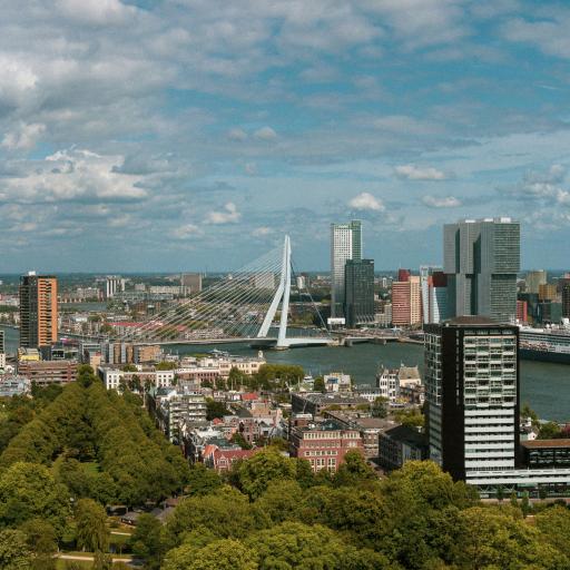 Rotterdam city view