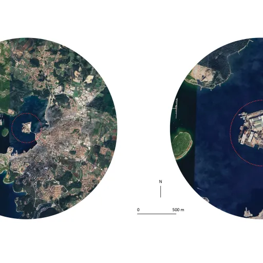 Pula and Uljanik, Map