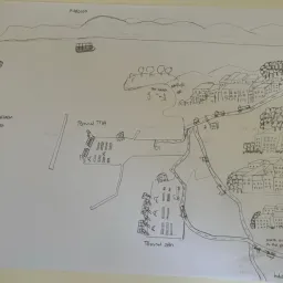 Mental map – Handmade map Port-city of Algeciras