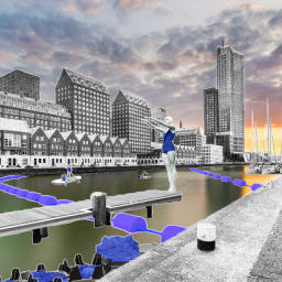 Rotterdam urban bathing in Spoorweghaven - rendition